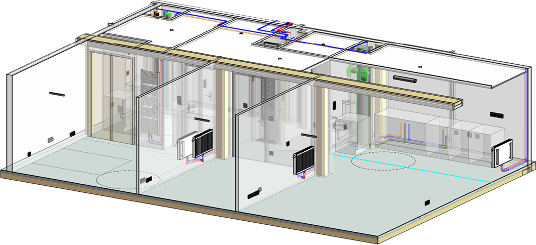 Illustration d'une maquette BIM en 3D