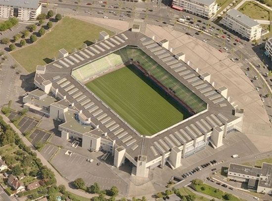 toiture stade d'Ornano à Caen